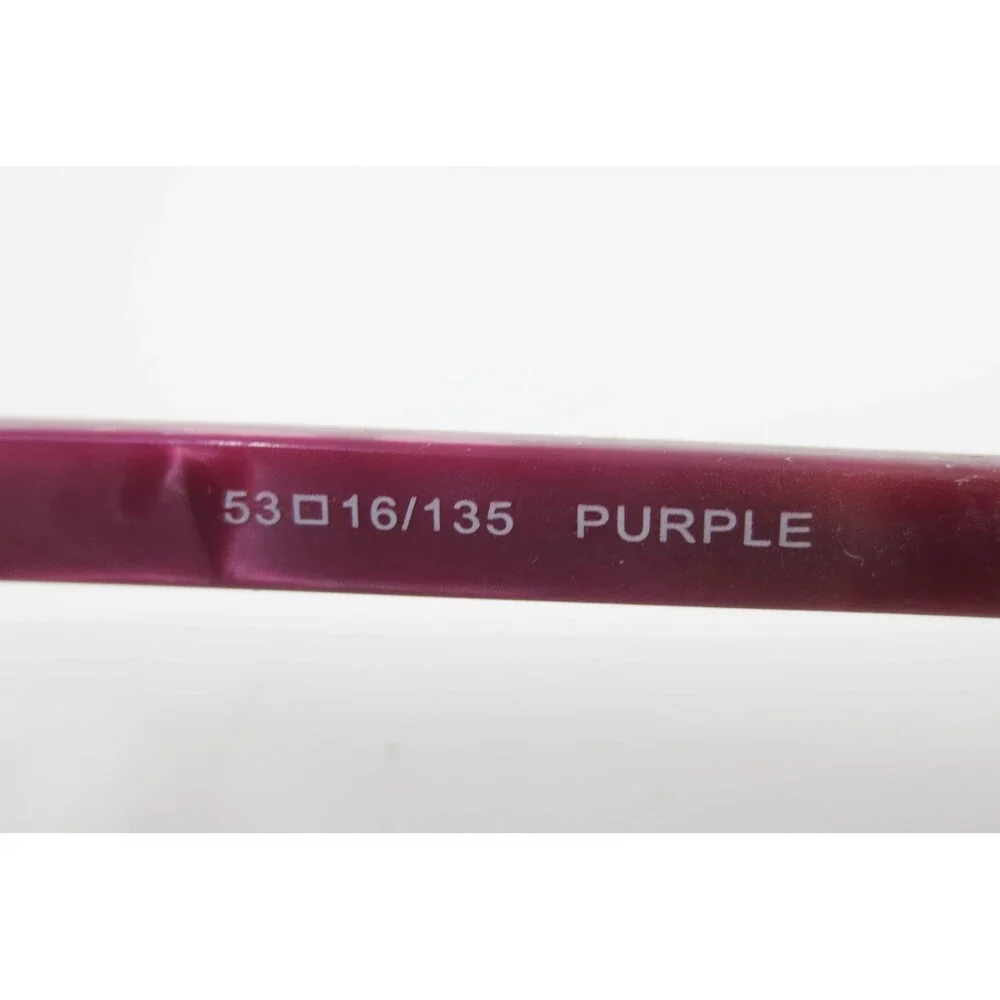 B.U.M. Equipment Sassy Eyeglass Frames Purple Leopard Print 53-16-135 Cat Eye